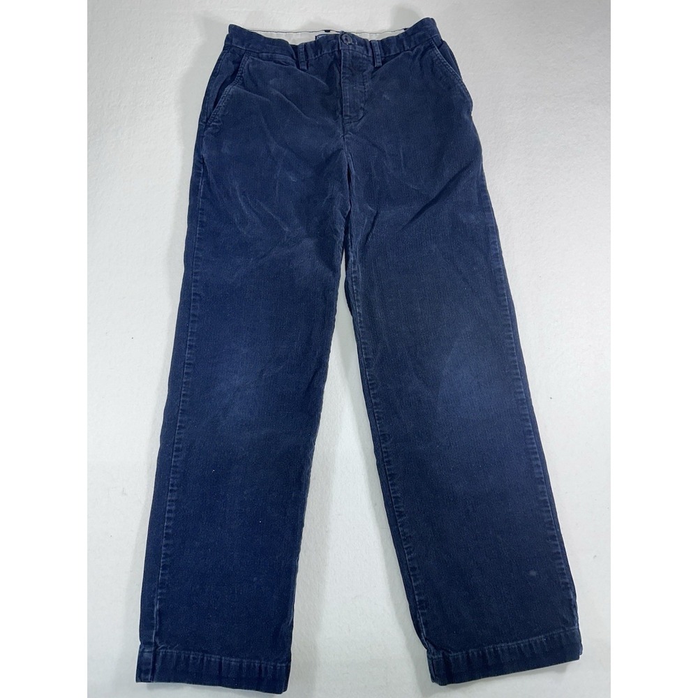 Polo Ralph Lauren Boy's 14 Corduroy Pants Navy Blue Straight Leg Cotton School